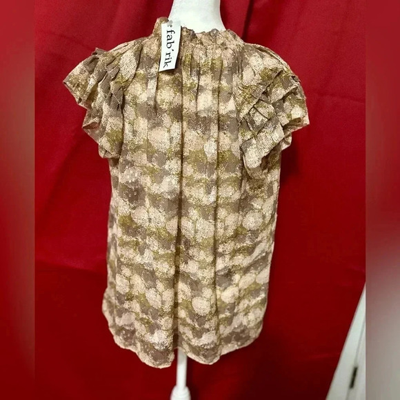 Grade& Gather‎ light pink and brown shirt - Picture 9 of 9